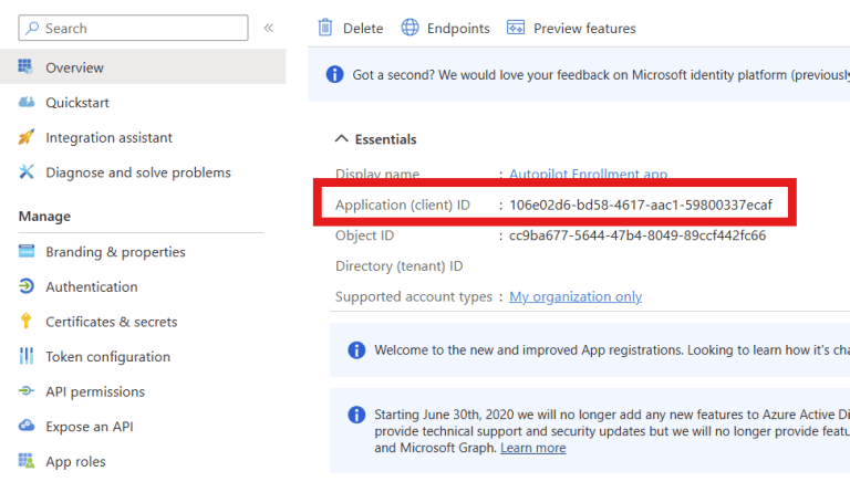 Enrolling Devices To Autopilot Using a App Registration – Jóhannes's blog